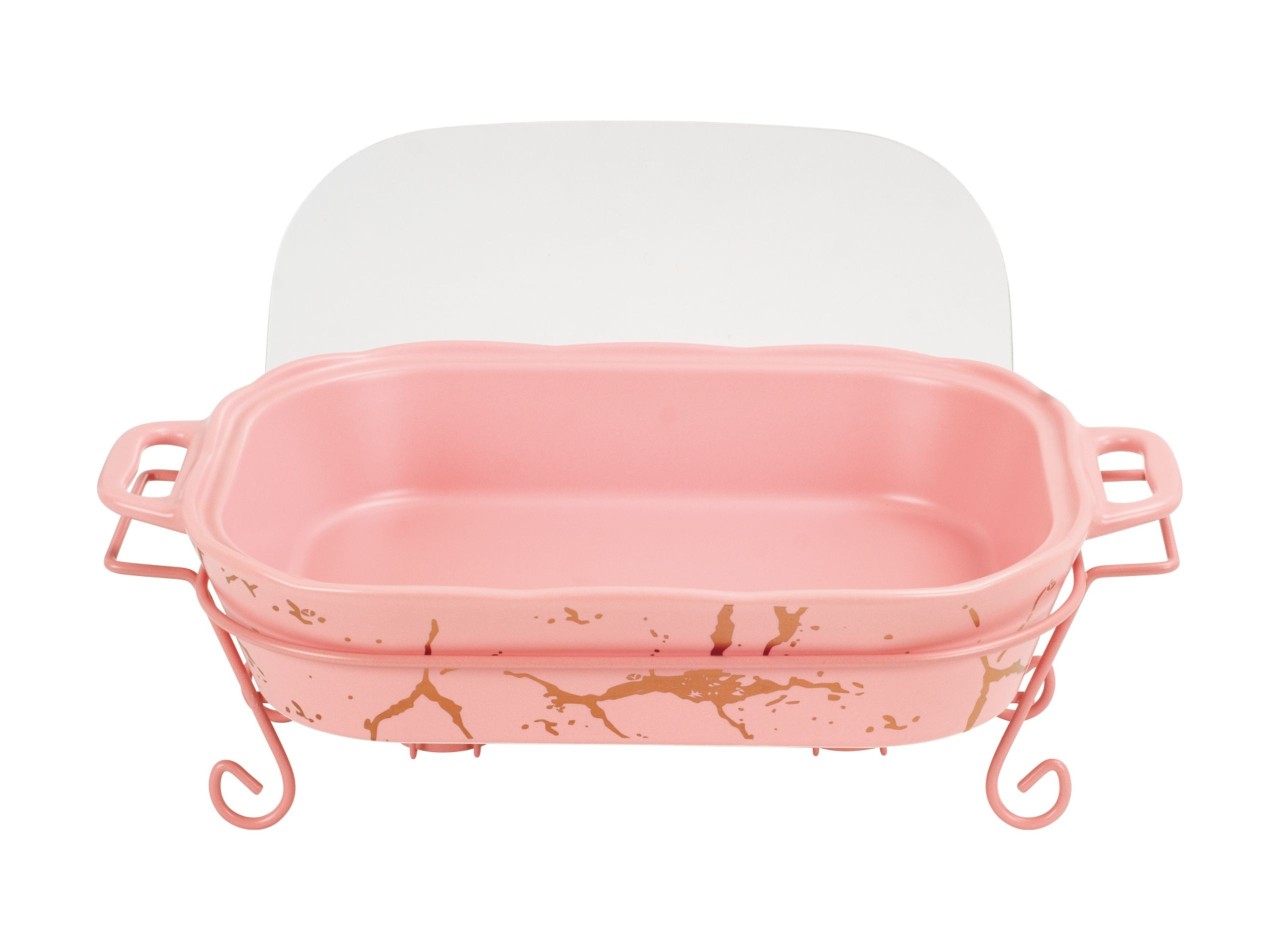 Vicenza Penghangat Makanan Marmer Pink BM680GC